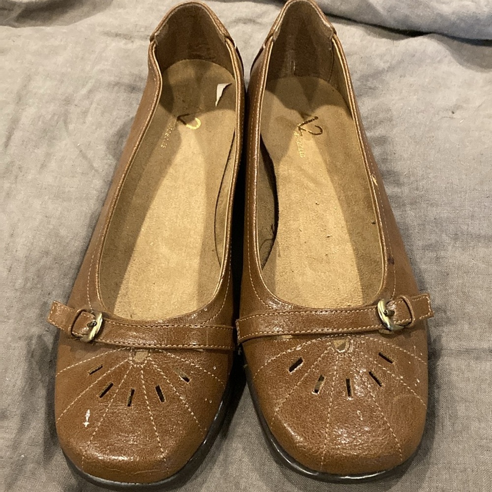 Aerosoles Loafer Ballet Flats "Ricotta" Unique Comfort Flats 8.5 A2 By Aerosoles